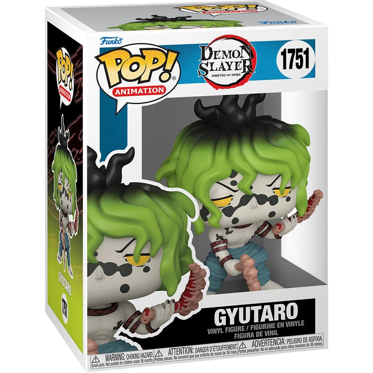 Demon Slayer Gyutaro with Blood Sickles Funko Pop! Vinyl Figure #1751 + Pop Protector